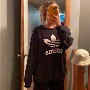 Oversized adidas crew neck